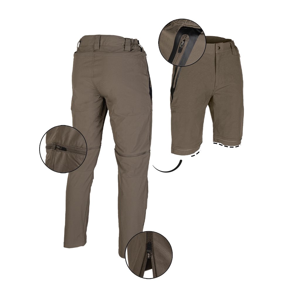 Kalhoty PERFORMANCE odepínací ZIP-OFF RANGER GREEN vel. 3XL