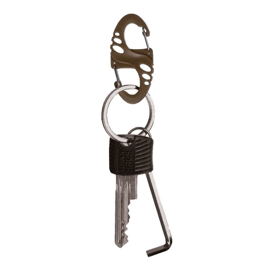 Karabinky S-HOOK balení 10 ks COYOTE