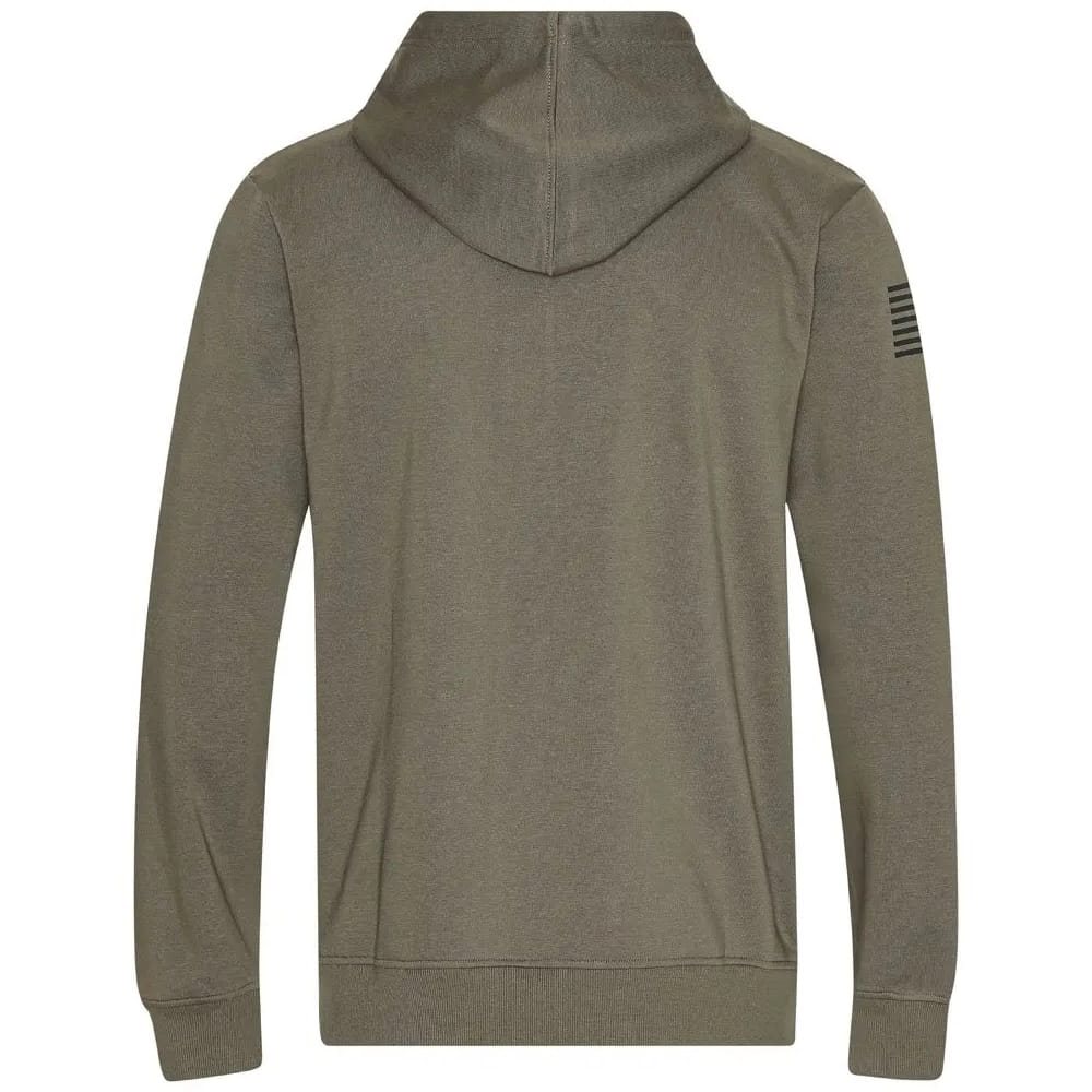 Mikina klokanka na zip WX URBAN zelené logo ZELENÁ