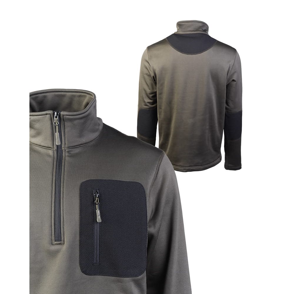 Mikina THERMO-FLEECE ¾ ZIP ZELENÁ vel. 3XL