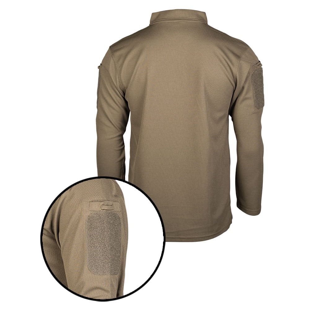 Triko/polokošile TACTICAL QUICK DRY dlouhý rukáv ZELENÁ vel. XL