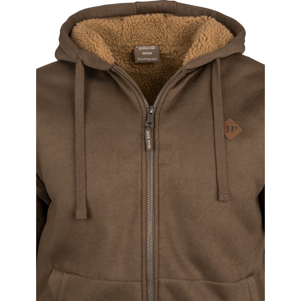 Mikina Yakka s kožíškem na zip s kapucí HNĚDÁ vel. M