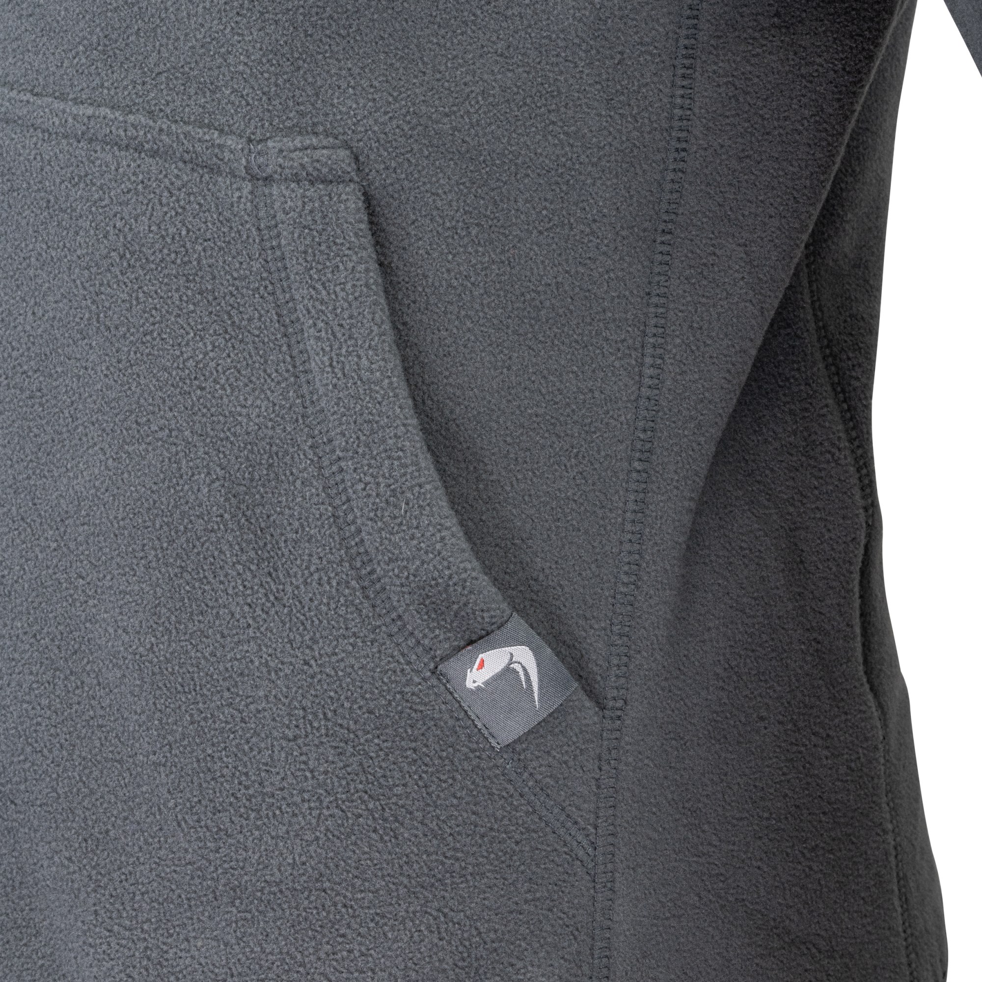 Mikina klokanka s kapucí FLEECE Titanium ŠEDÁ vel. 3XL