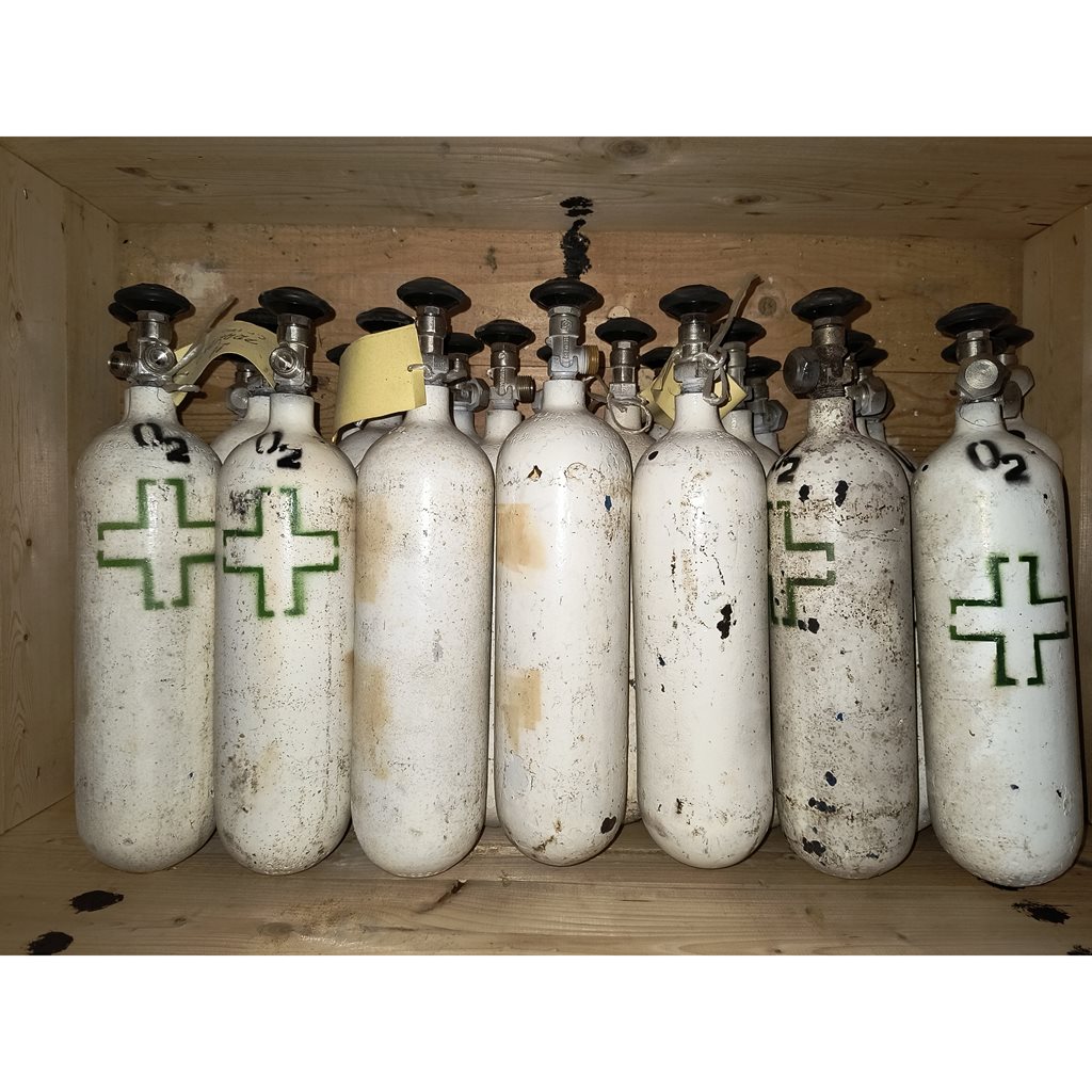 Láhev přenosná kyslíková OXYGEN použitá