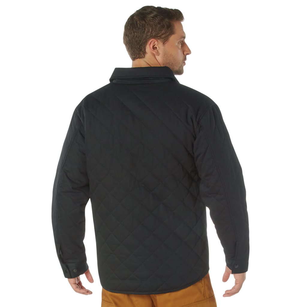 Bunda prošívaná DIAMOND QUILT bavlněná ČERNÁ vel. L