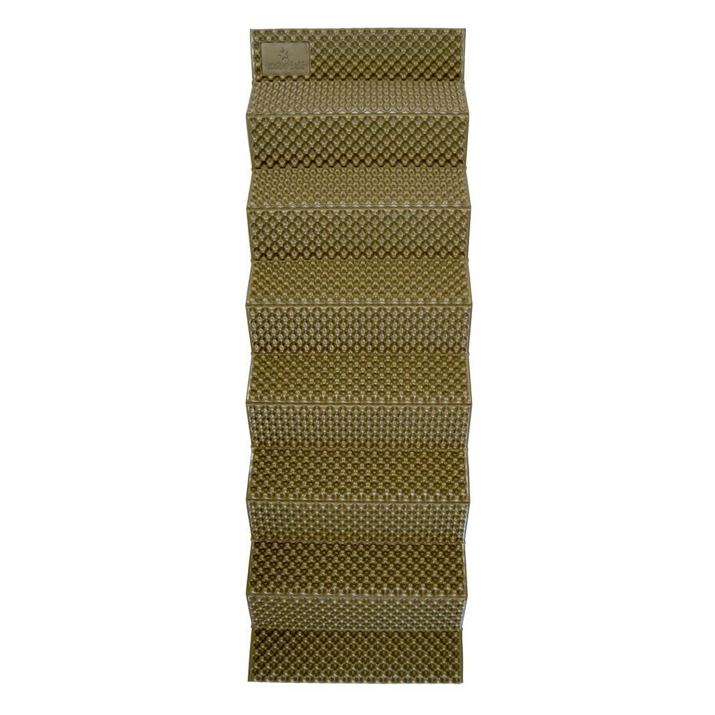 Karimatka skládací pěnová CIRRUS Regular khaki/alu s obalem