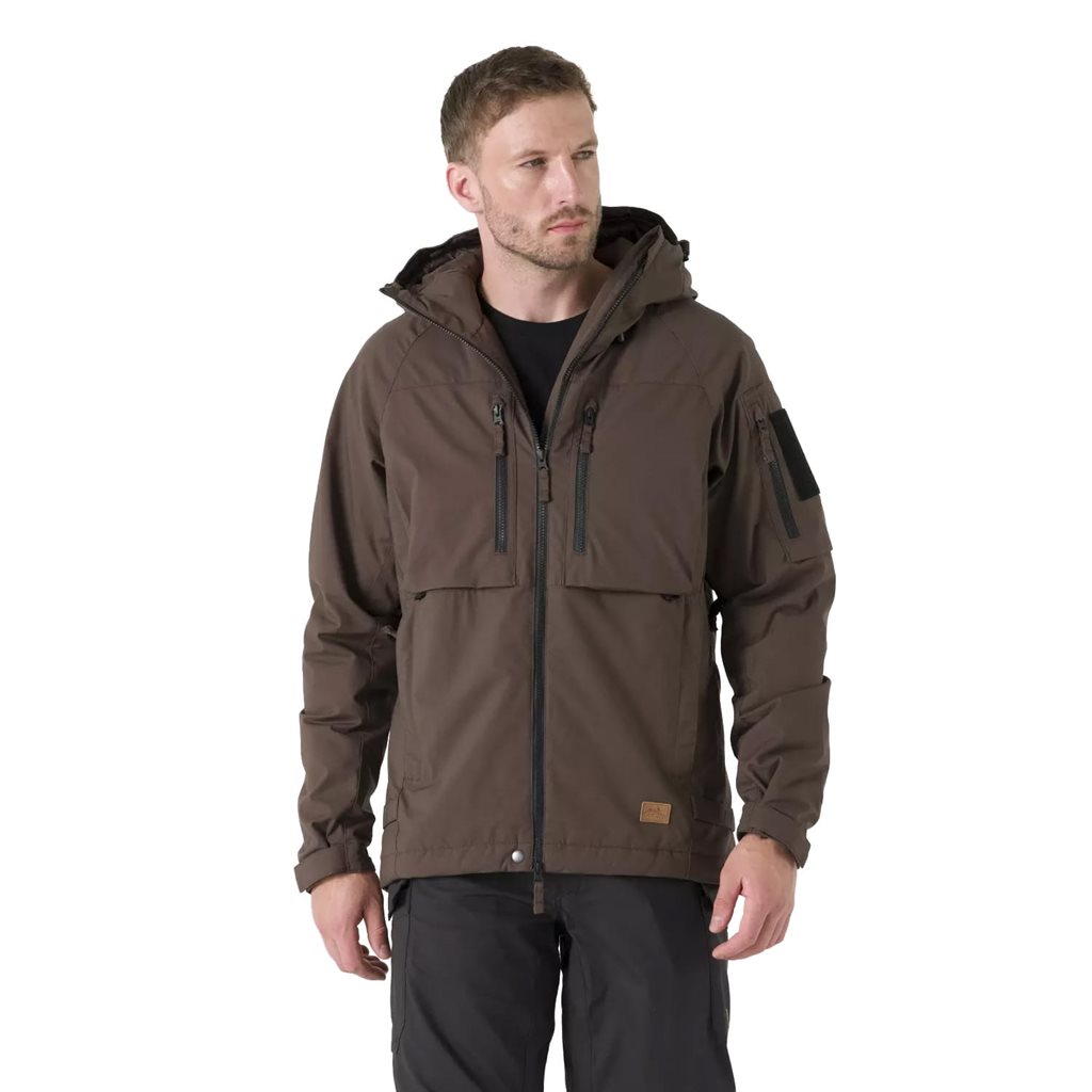 Bunda YUKON WINTER DuraCanvas® EARTH BROWN/ČERNÁ vel. L