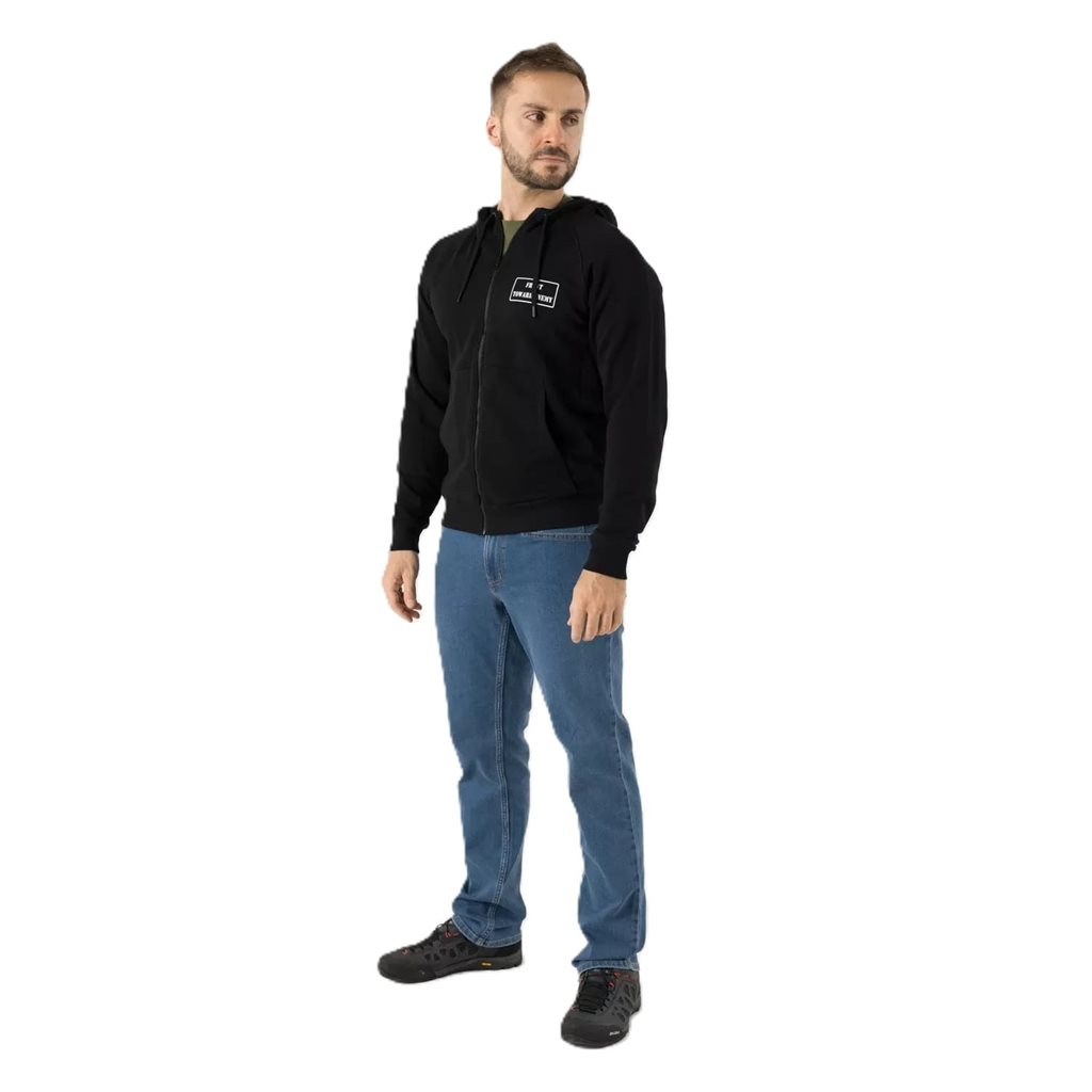Mikina FRONT TOWARD ENEMY se zipem a kapucí ČERNÁ vel. 3XL