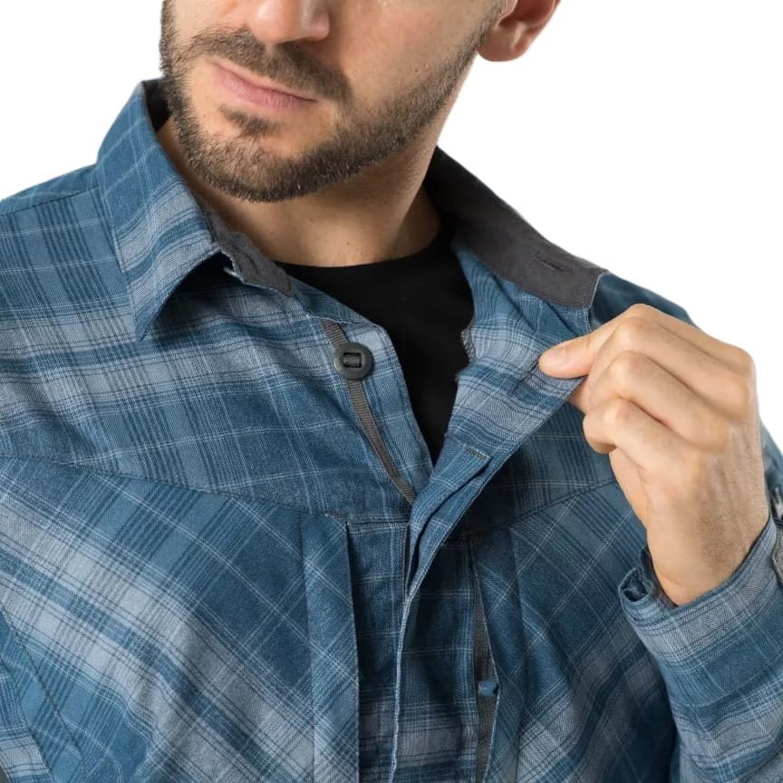 Košile MBDU WESTERN BLUE PLAID vel. XS