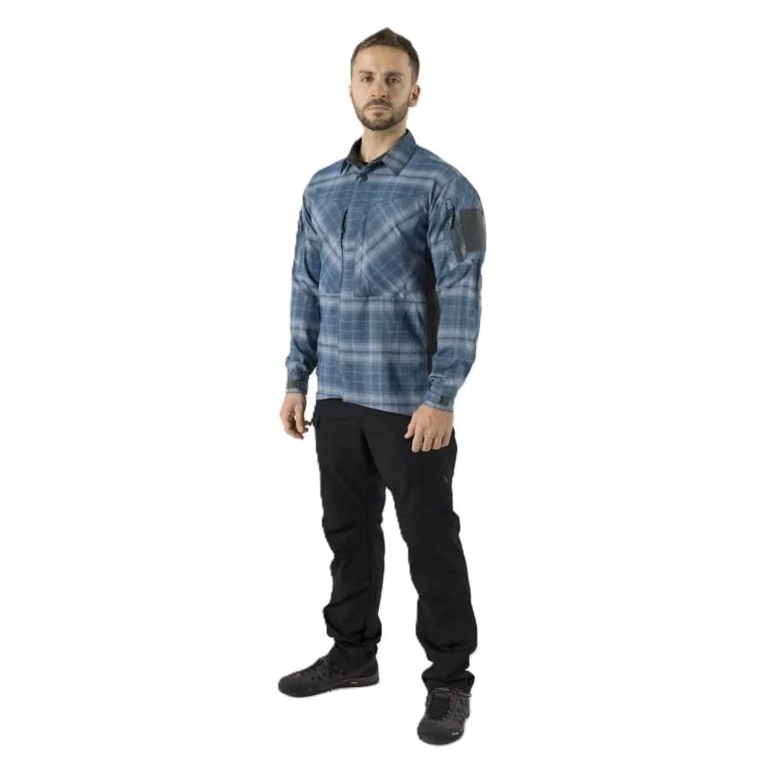 Košile MBDU WESTERN BLUE PLAID vel. XXL