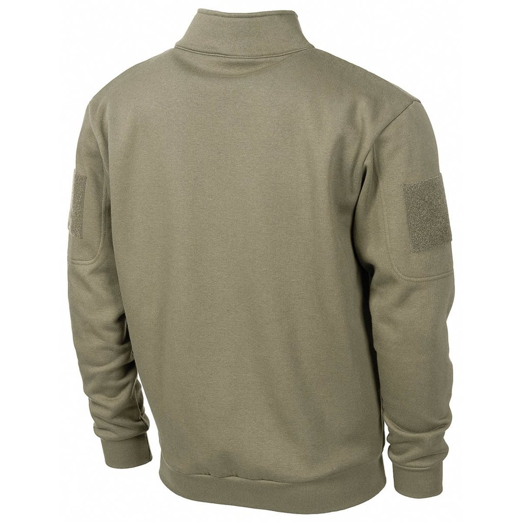 Mikina za zip TACTICAL ZELENÁ vel. M