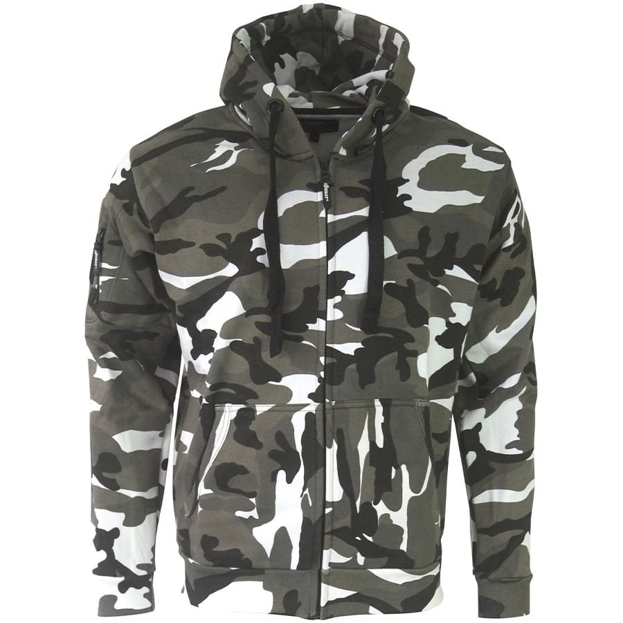 Mikina s kapucí SPEC-OPS maskování URBAN CAMO METRO vel. L