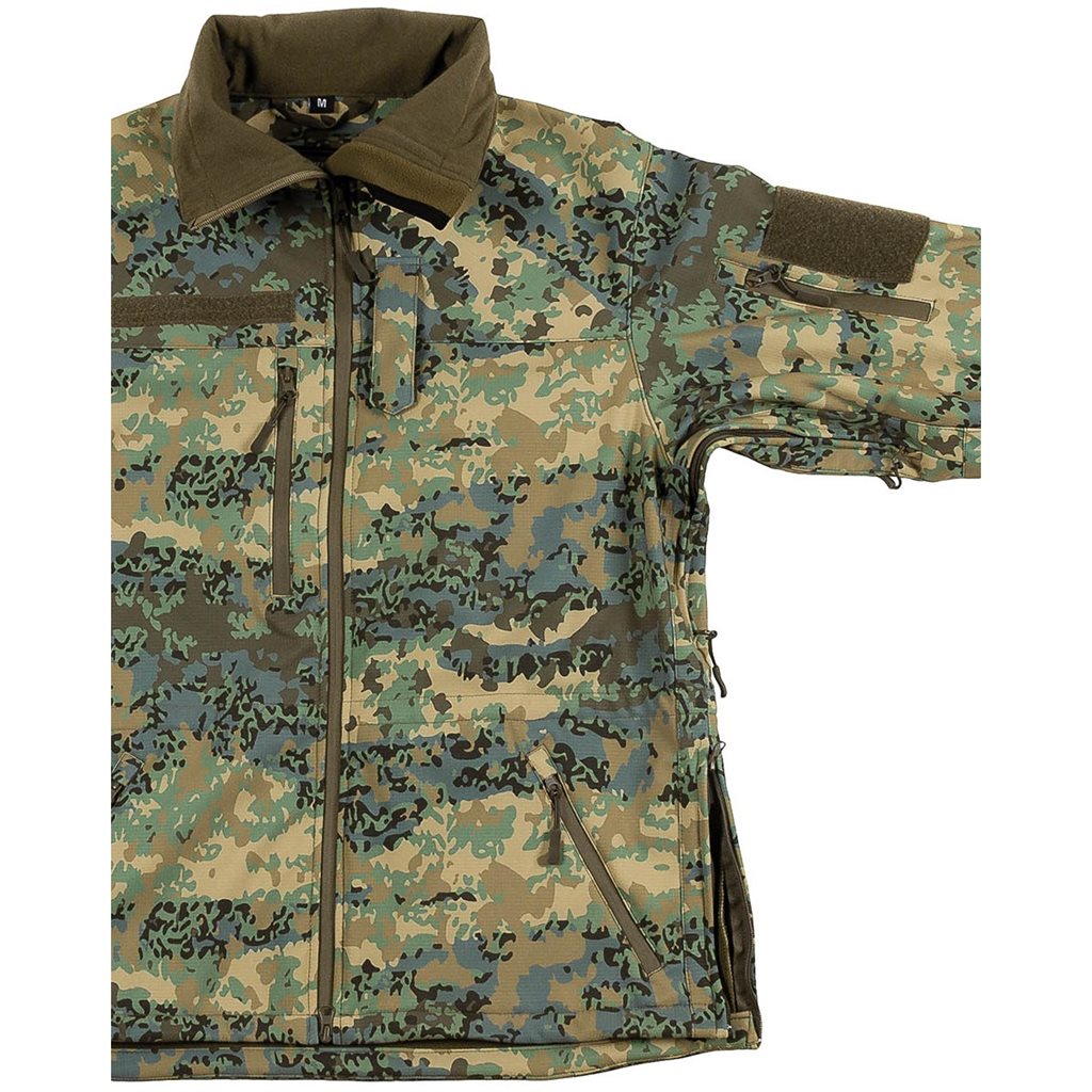 Bunda softshell HIGH DEFENCE rakouské maskování 03-Tarnanzug vel. XL