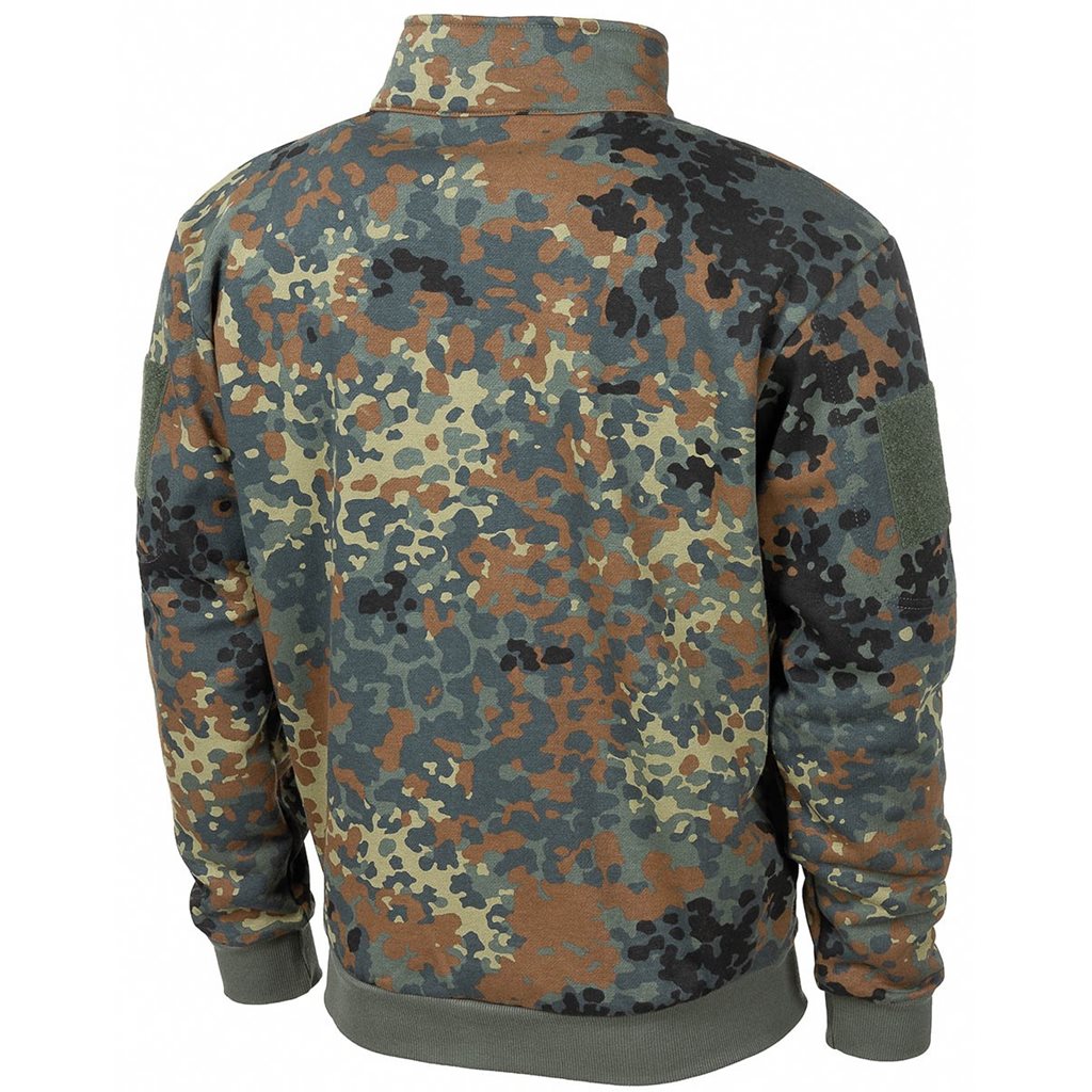 Mikina za zip TACTICAL maskáčová FLECKTARN vel. 3XL