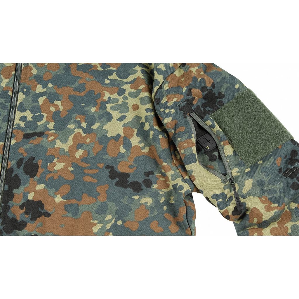 Mikina za zip TACTICAL maskáčová FLECKTARN vel. 3XL