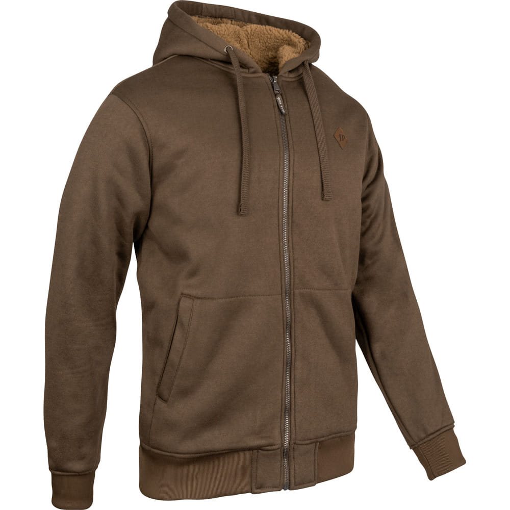 Mikina Yakka s kožíškem na zip s kapucí HNĚDÁ vel. 3XL