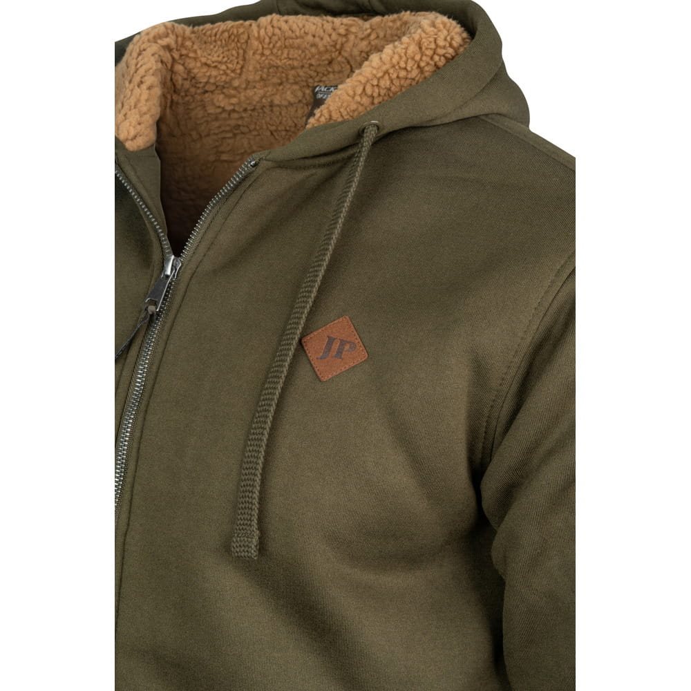 Mikina Yakka s kožíškem na zip s kapucí ZELENÁ vel. XL