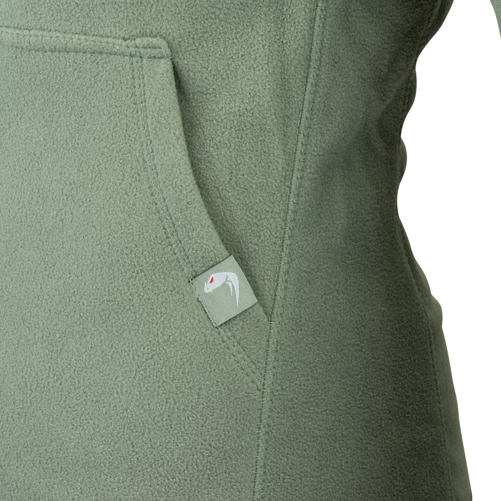 Mikina klokanka s kapucí FLEECE ZELENÁ vel. XXL