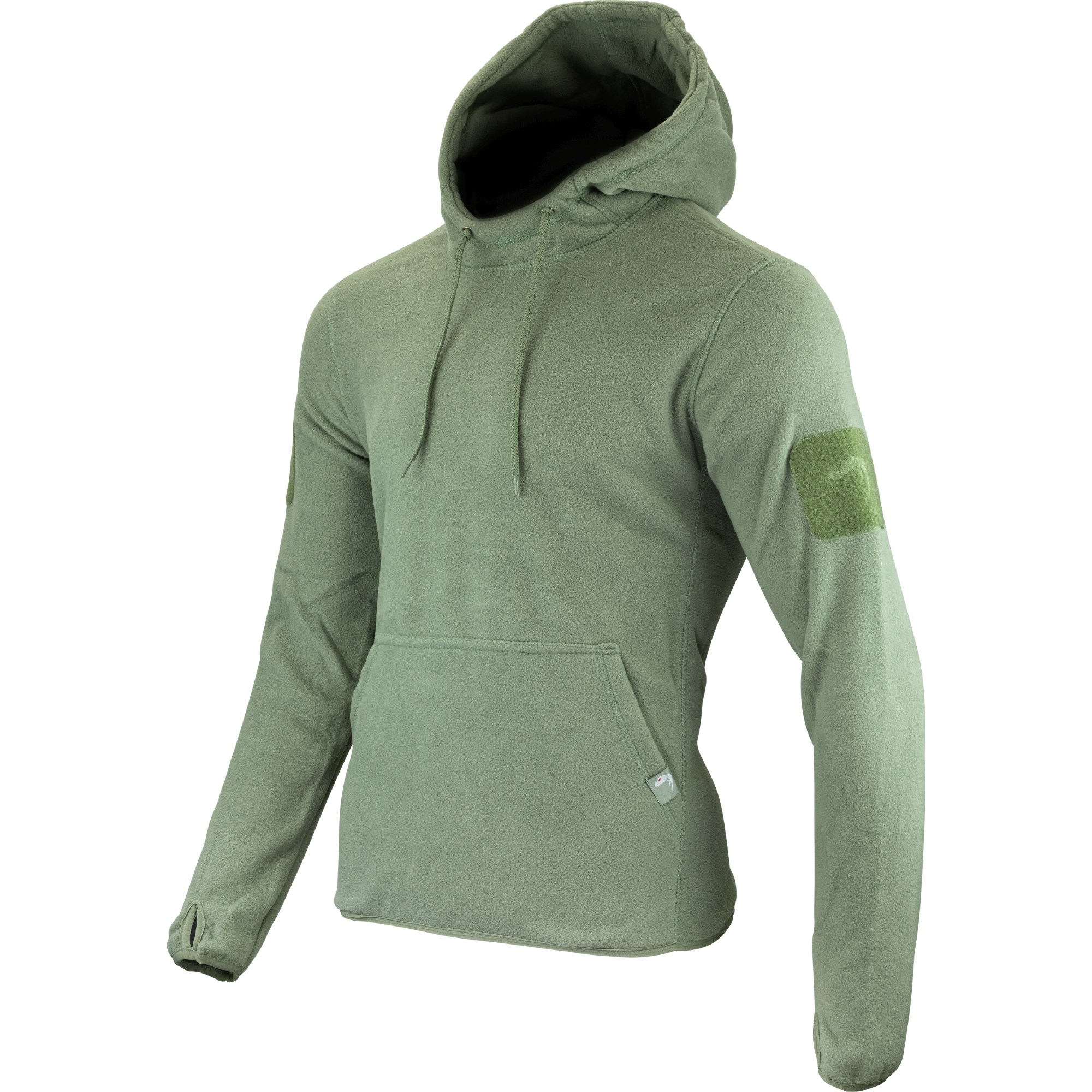 Mikina klokanka s kapucí FLEECE ZELENÁ vel. XXL
