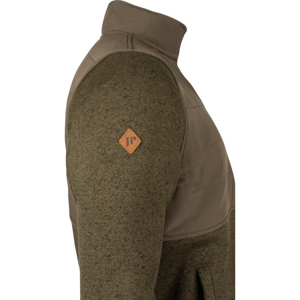 Mikina SNAP NECK fleece ZELENÁ