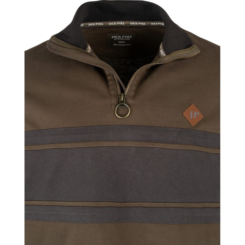 Mikina HALF ZIP CONTRAST ZELENÁ vel. S