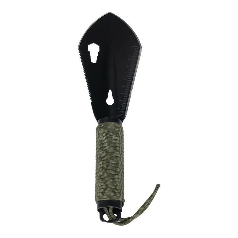 Lopatka SURVIVAL 7v1 paracord ČERNÁ