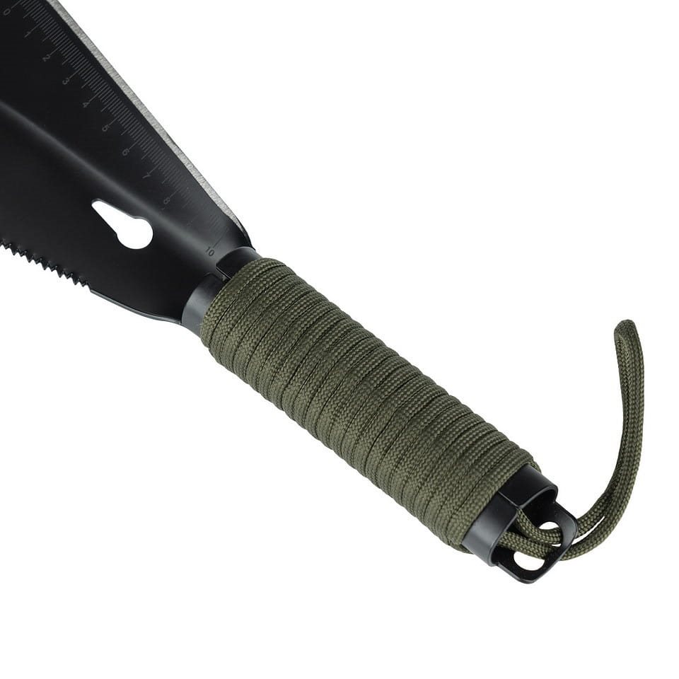 Lopatka SURVIVAL 7v1 paracord ČERNÁ