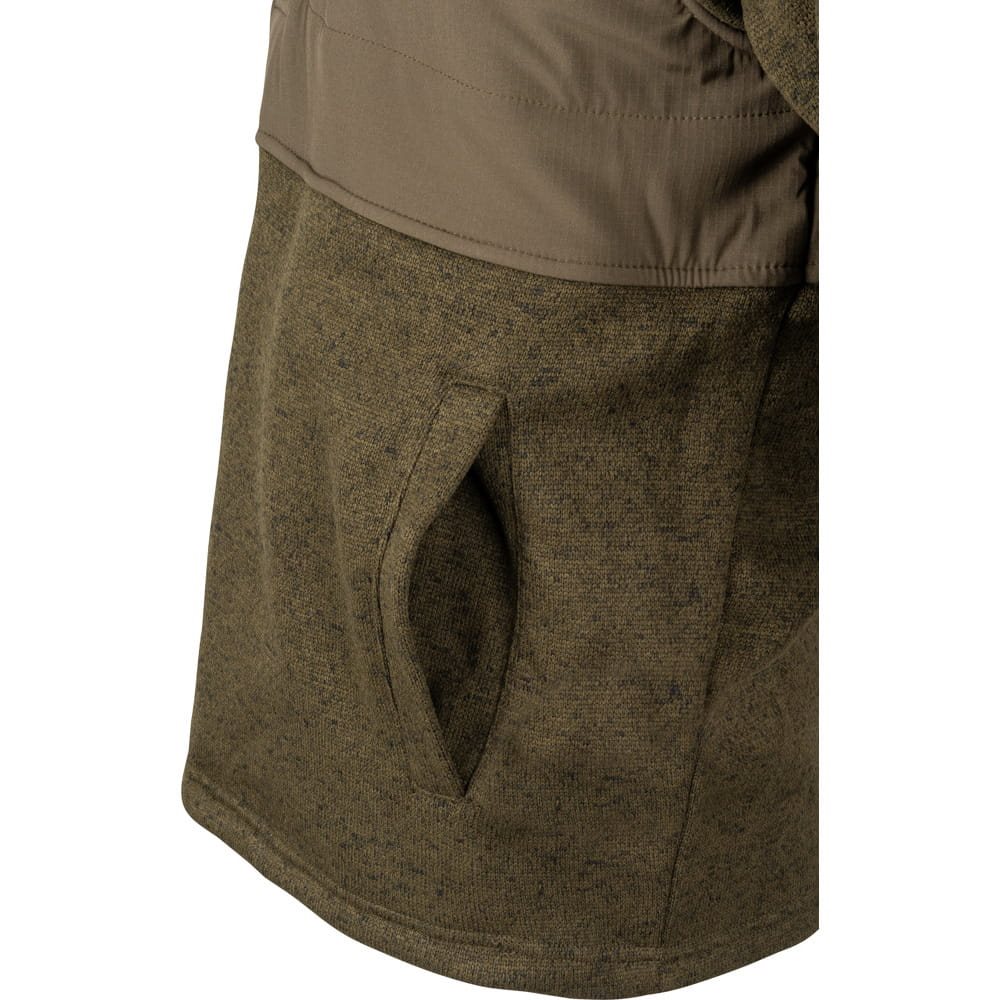 Mikina SNAP NECK fleece ZELENÁ vel. L