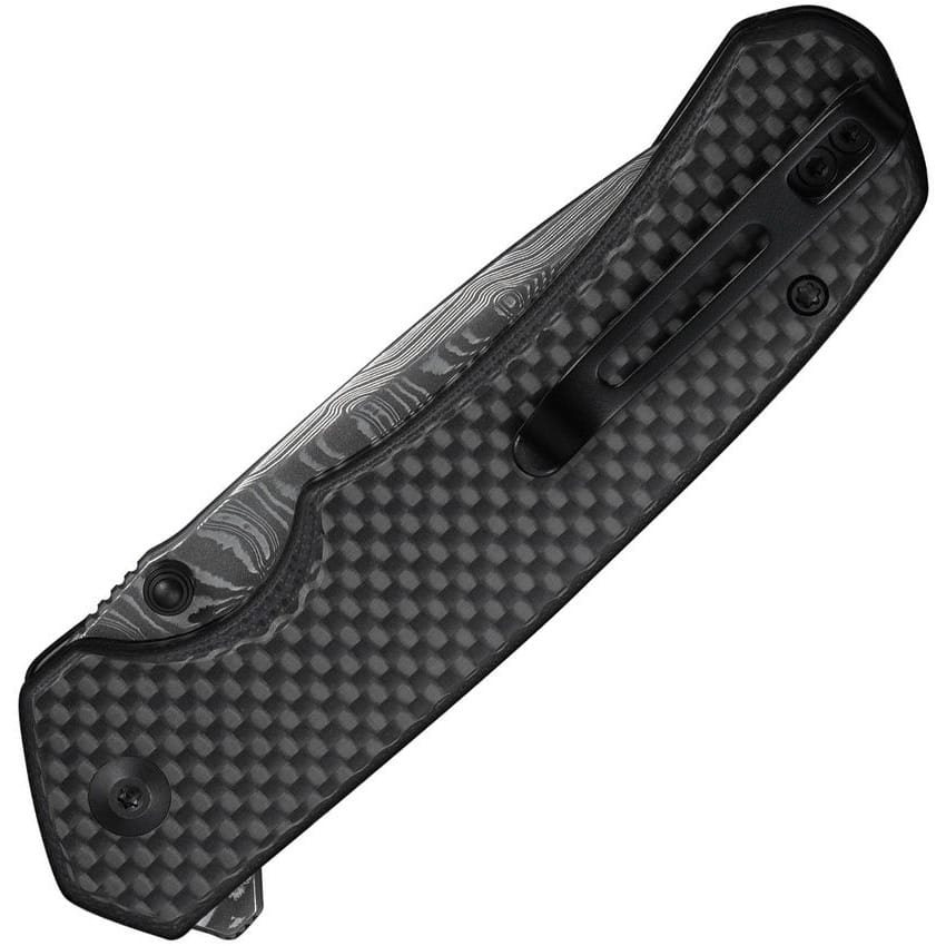 Nůž zavírací BRAZEN button lock damašková čepel