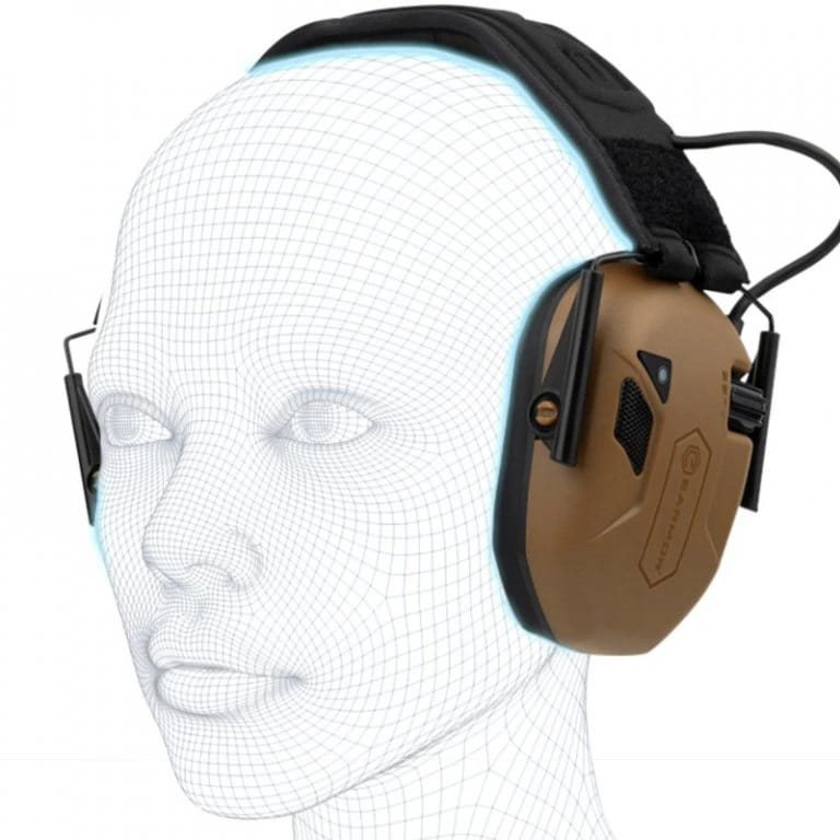 Sluchátka elektronická M300T s BlueTooth COYOTE BROWN