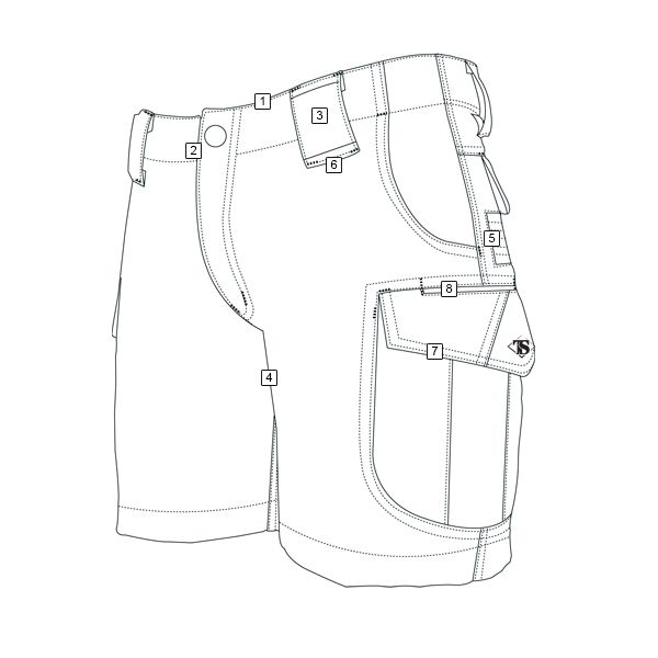 Kraťasy dámské 24-7 ASCENT micro rip-stop MODRÉ