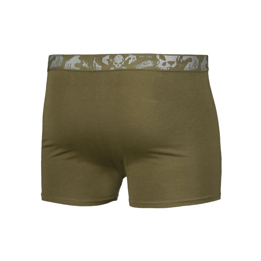 Trenýrky BOXER pánské SKULL ZELENÉ set 2ks vel. XXL