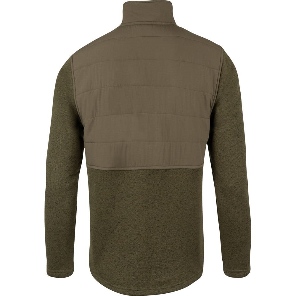 Mikina SNAP NECK fleece ZELENÁ vel. S