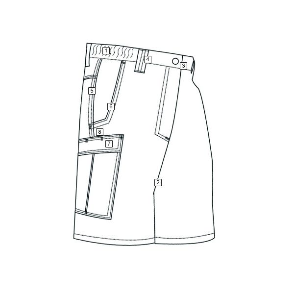Kraťasy 24-7 SIMPLY TACTICAL CARGO ČERNÉ vel. 38