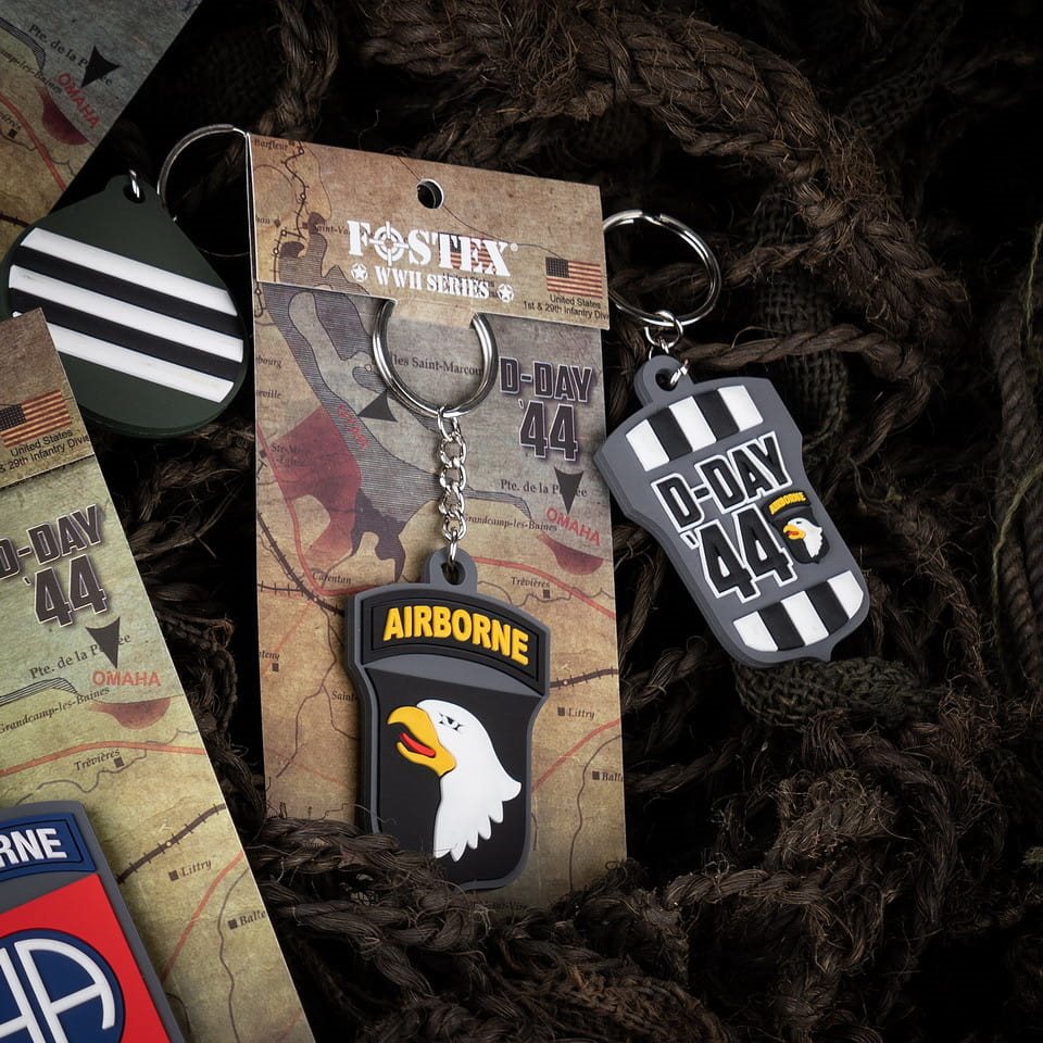 Klíčenka 101st AIRBORNE D-DAY 3D PVC barevná