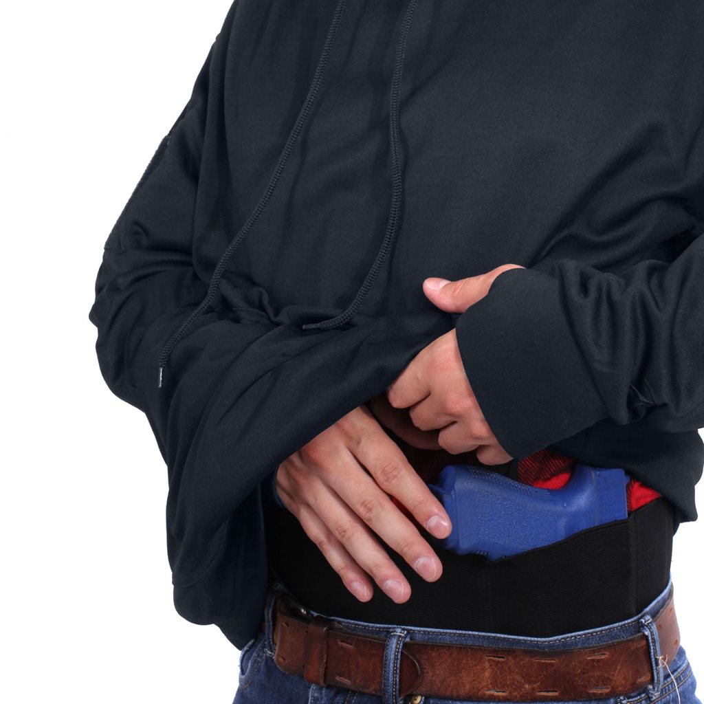 Mikina CONCEALED CARRY s kapucí TMAVÉ MODRÁ vel. L