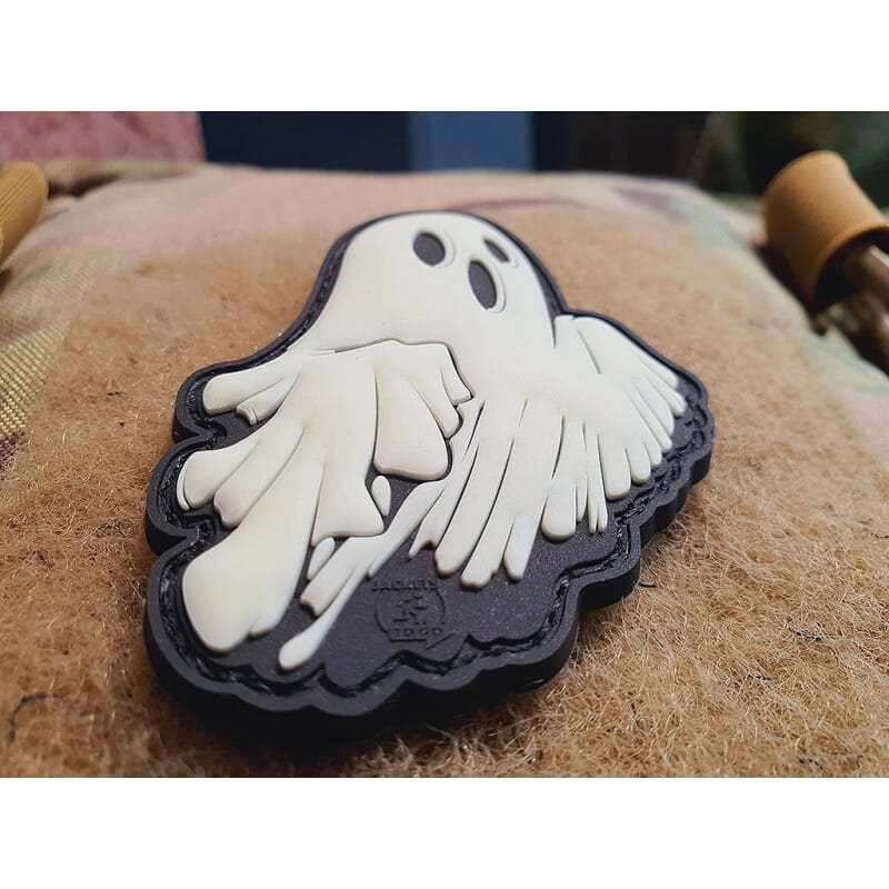 Nášivka GHOSTY velcro GLOW IN THE DARK