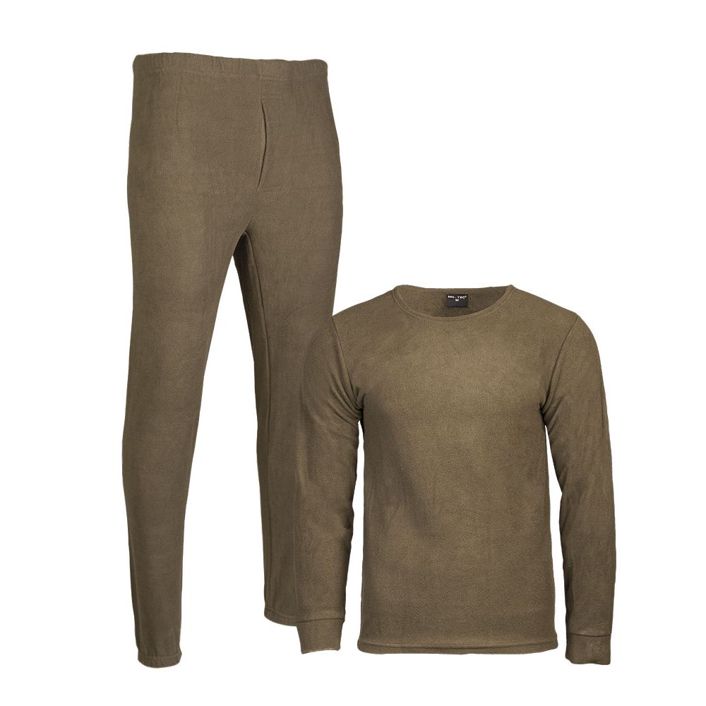 Spodní prádlo THERMOFLEECE bez límečku ZELENÉ vel. S