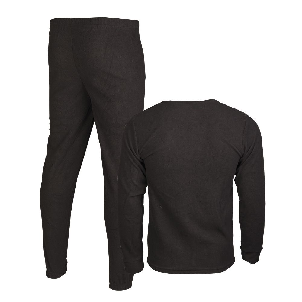 Spodní prádlo THERMOFLEECE bez límečku ČERNÉ vel. S