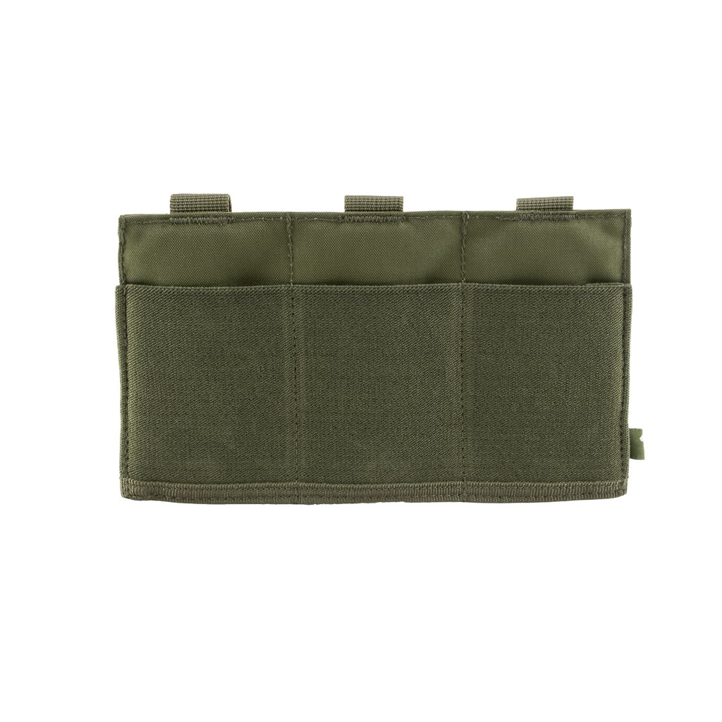 Sumka elastická otevřená pro 3 zásobníky M4/M16 ZELENÁ