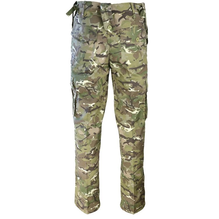 Kalhoty britské KOMBAT BTP camo vel. 36
