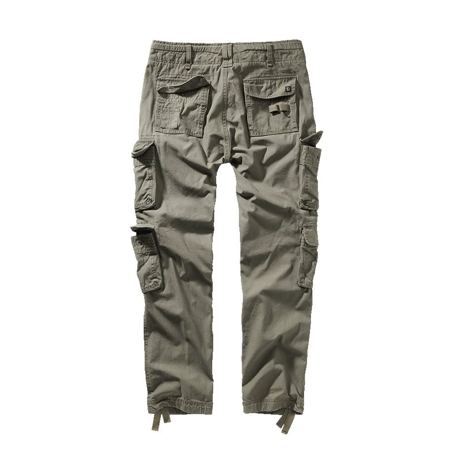 Kalhoty PURE SLIM FIT vintage ZELENÉ vel. 4XL