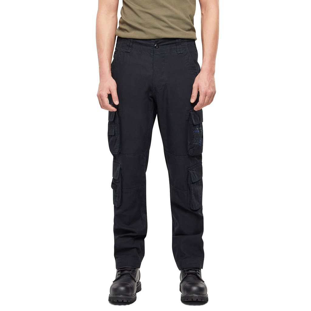 Kalhoty PURE SLIM FIT vintage ČERNÉ vel. M