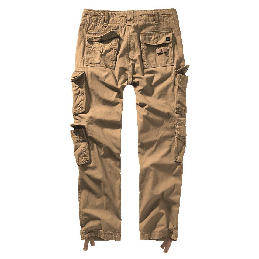 Kalhoty PURE SLIM FIT vintage PÍSKOVÉ vel. S