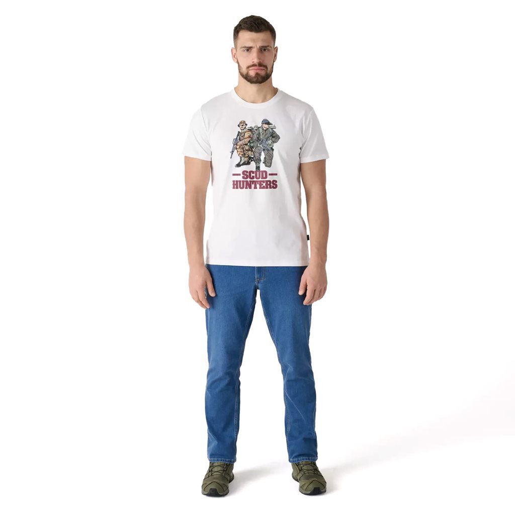 Triko SCUD HUNTERS BÍLÉ vel. XL