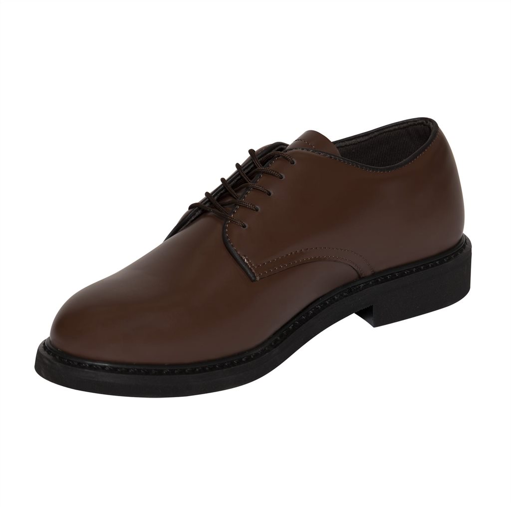 Boty - polobotky k uniformě OXFORD HNĚDÉ