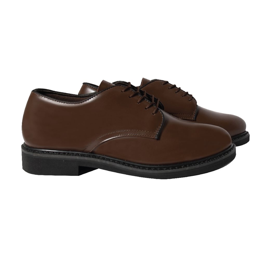 Boty - polobotky k uniformě OXFORD HNĚDÉ vel. 7