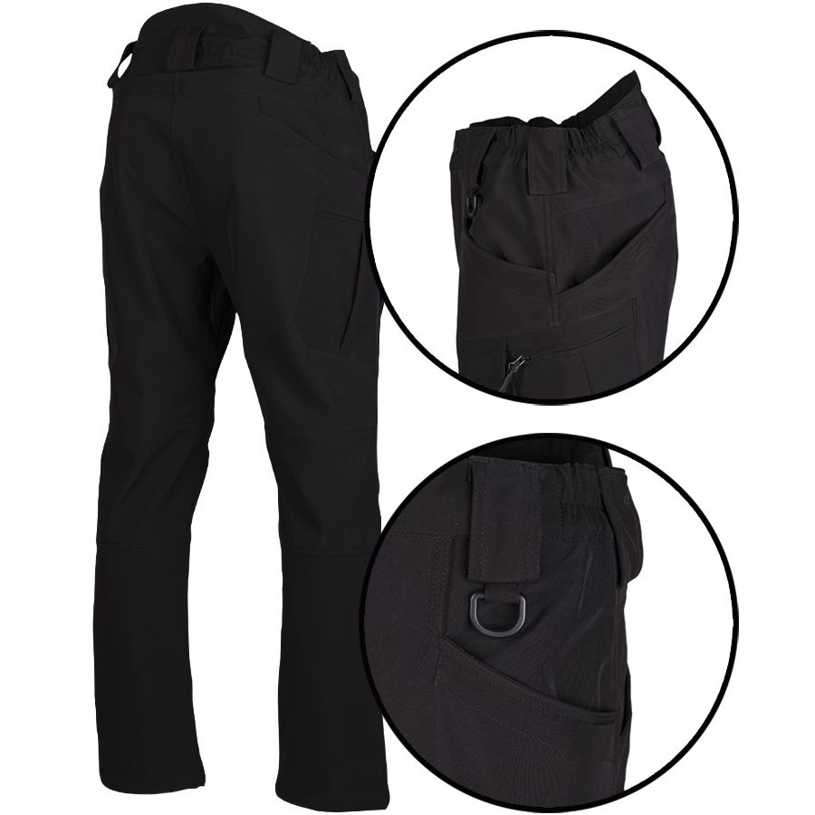 Kalhoty ASSAULT softshell ČERNÉ vel. L