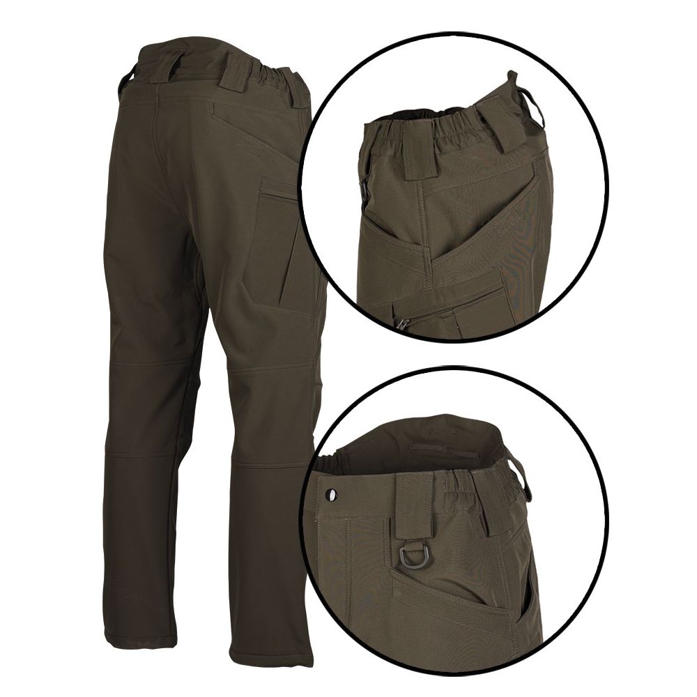Kalhoty ASSAULT softshell RANGER GREEN vel. S