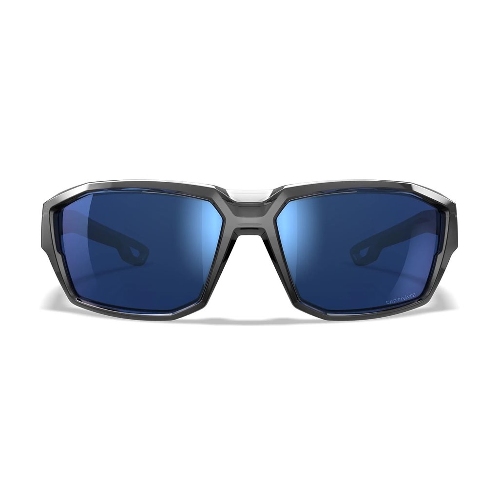 Brýle střelecké WX ALPINE CAPTIVATE™ ŠEDÝ rám POLARIZOVANÁ MODRÁ skla